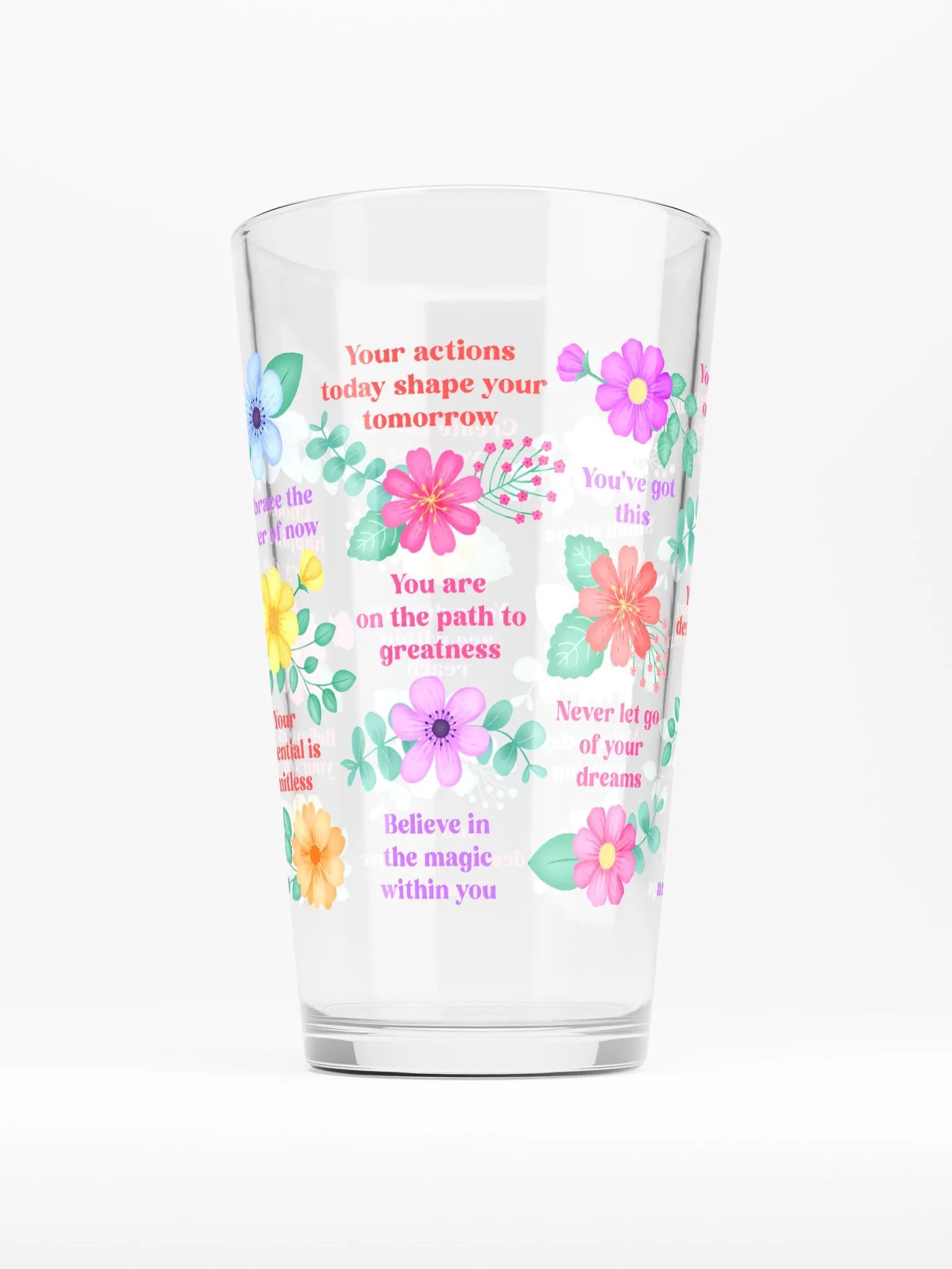 Vibrant Floral Blooms Motivational Quotes - Tumbler product image (2)