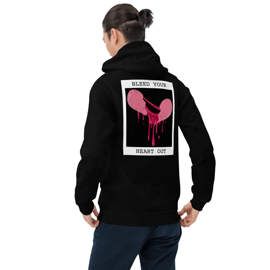 Bleed Your Heart Out Print Embroidered Hoodie (Digital) product image (12)