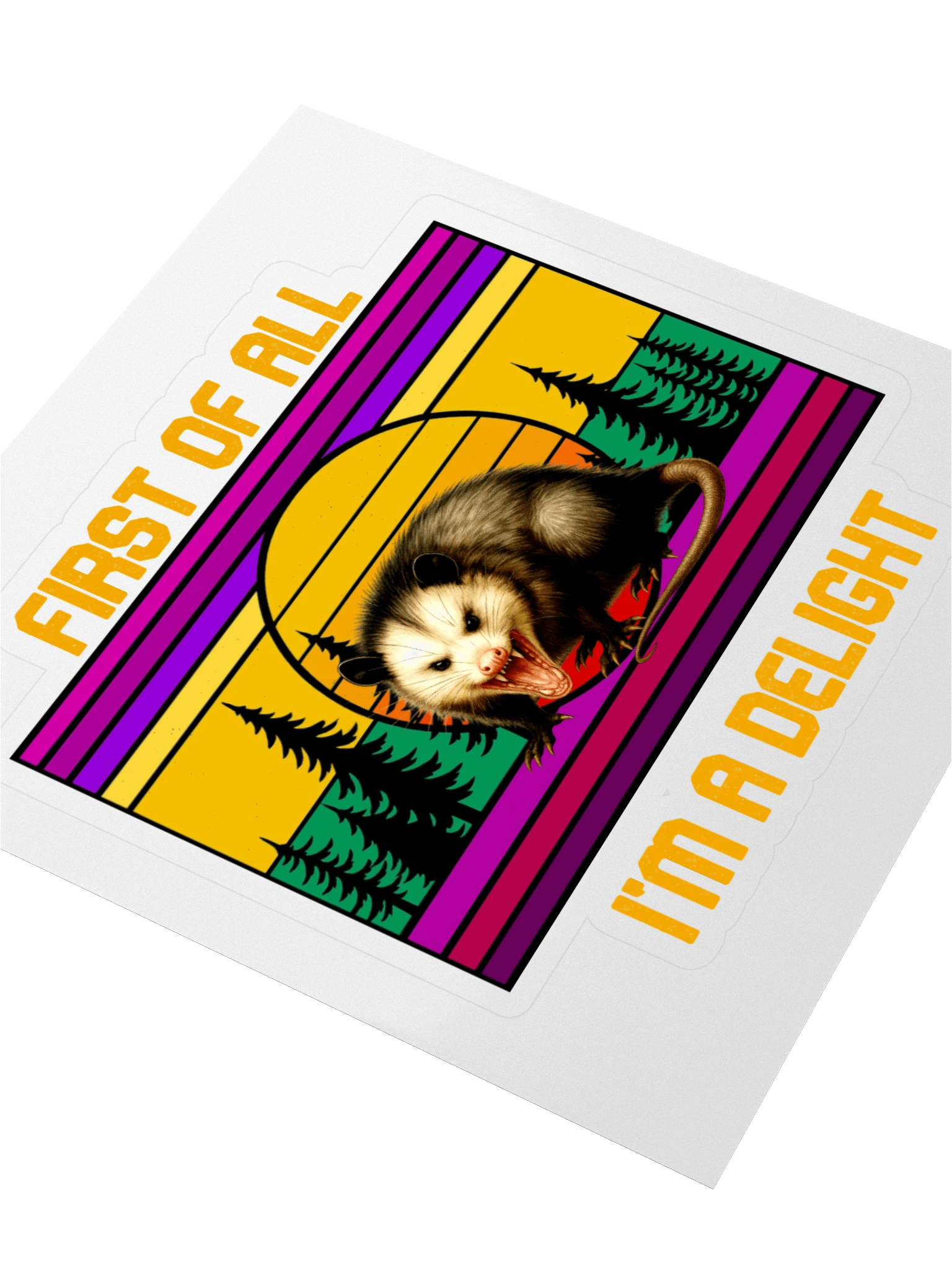 PASP Possum “I’m A Delight” Sticker - Fall product image (3)