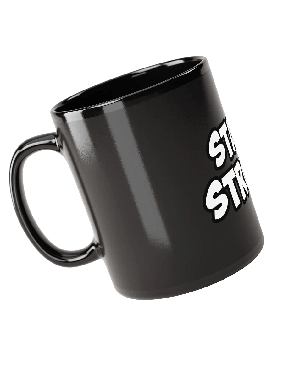 START STRONG Black Glossy Mug product image (3)