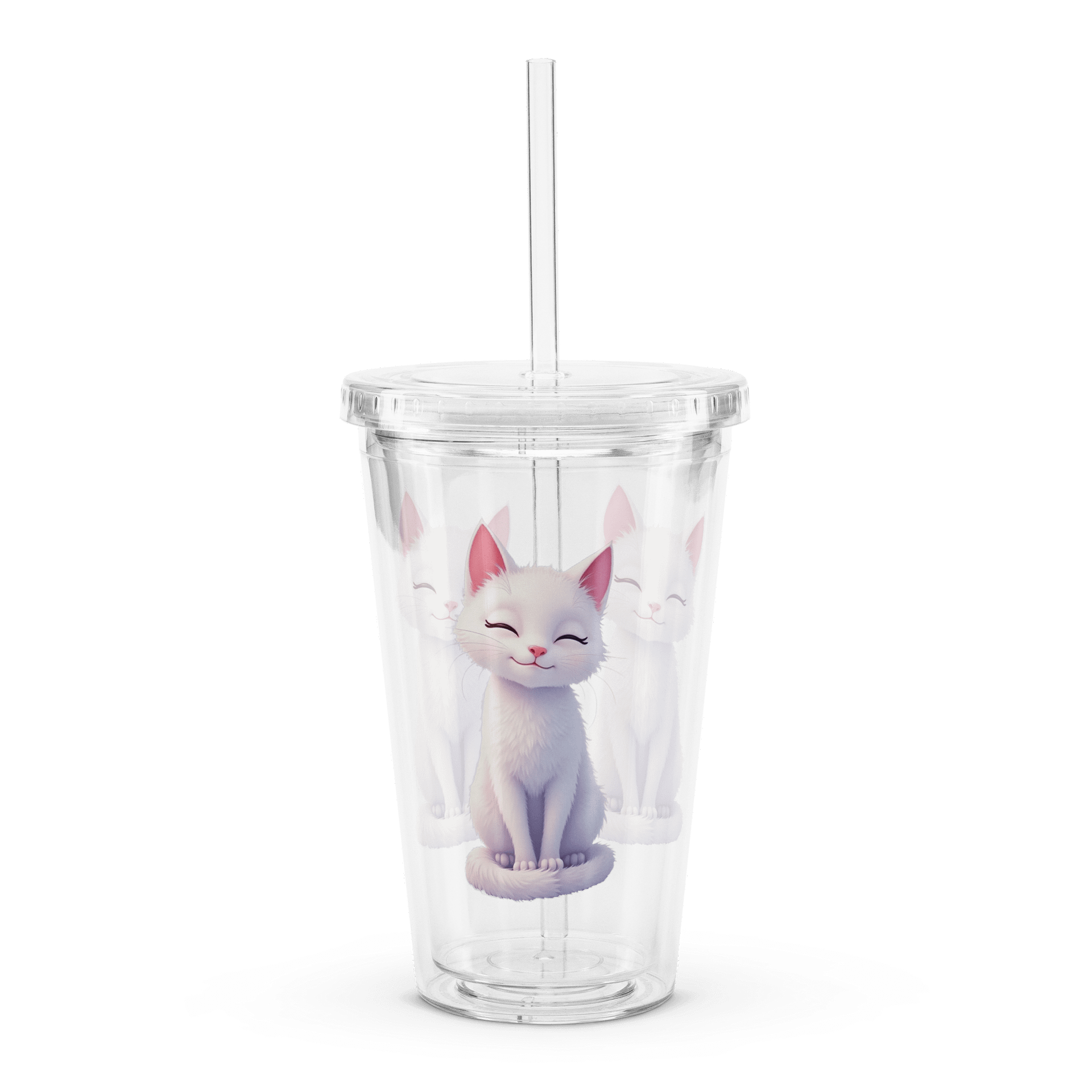 Claudia Double Wall Clear Plastic Tumbler product image (1)