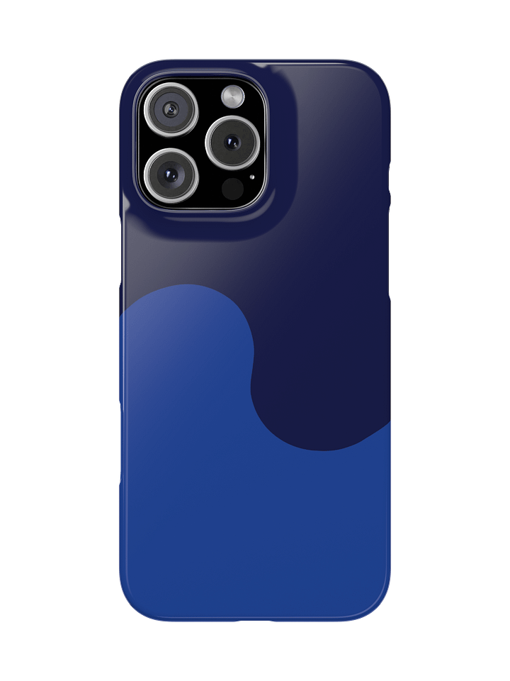 Deep Sea Blue Minimal Wave iPhone Case product image (13)