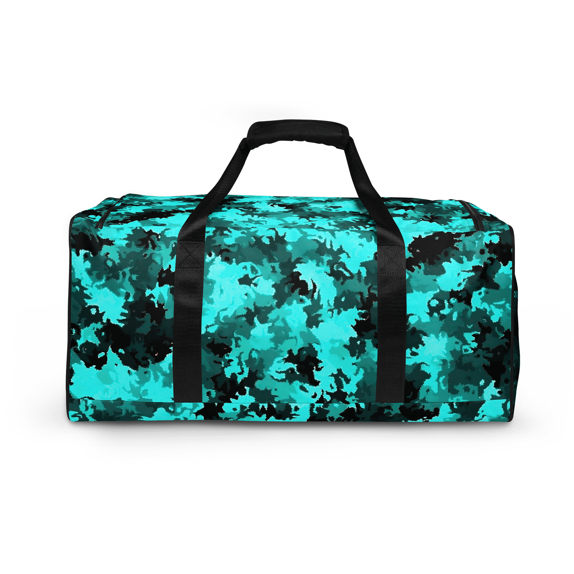 Turquoise Camo Dreams All-Over Duffle Bag product image (4)