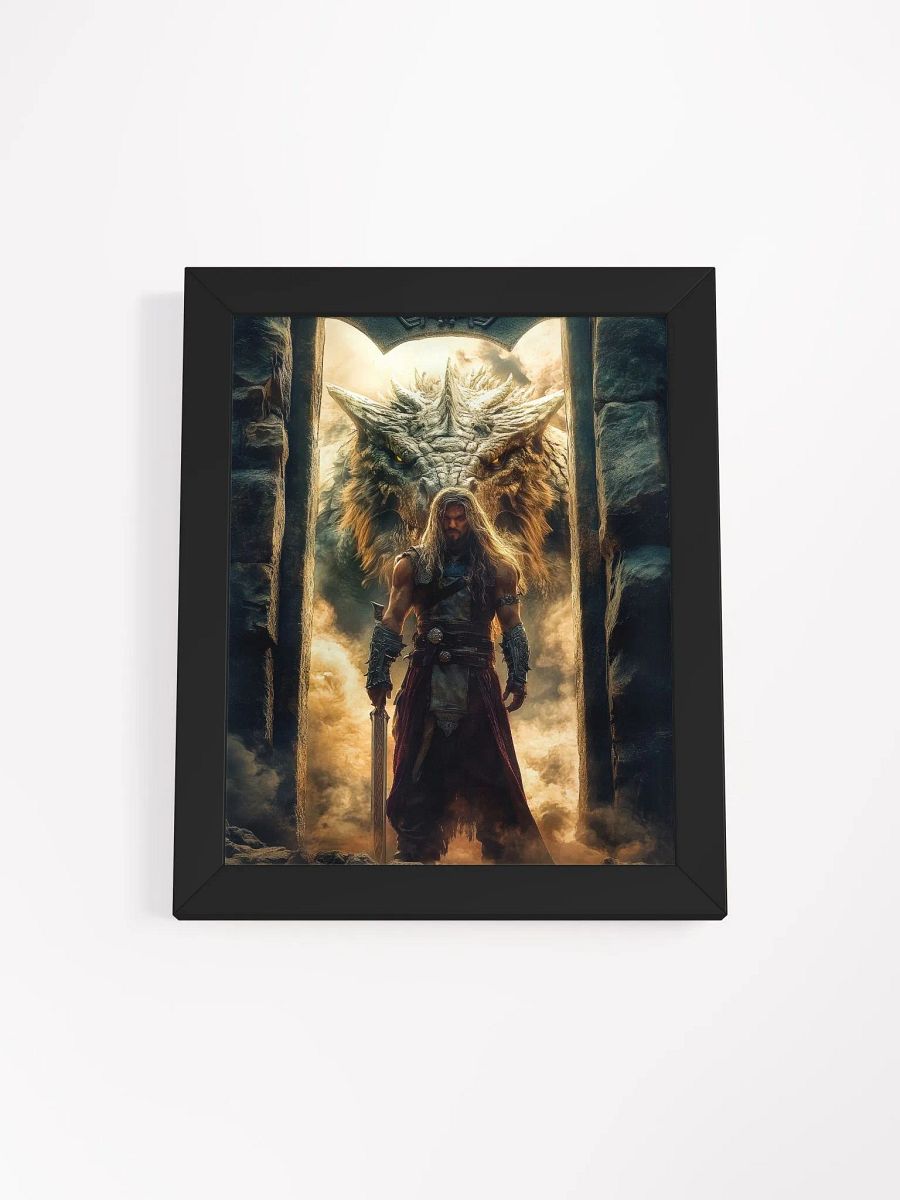 Varek the warrior - Framed High Quality Matte Poster product image (1)