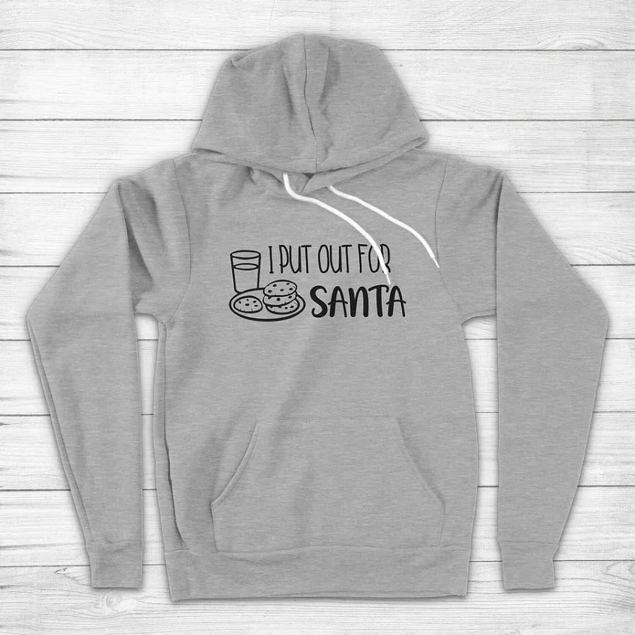 I Put Out for Santa Milk Cookies Christmas Holiday Couple Unisex Hoodie Sweater product image (8)