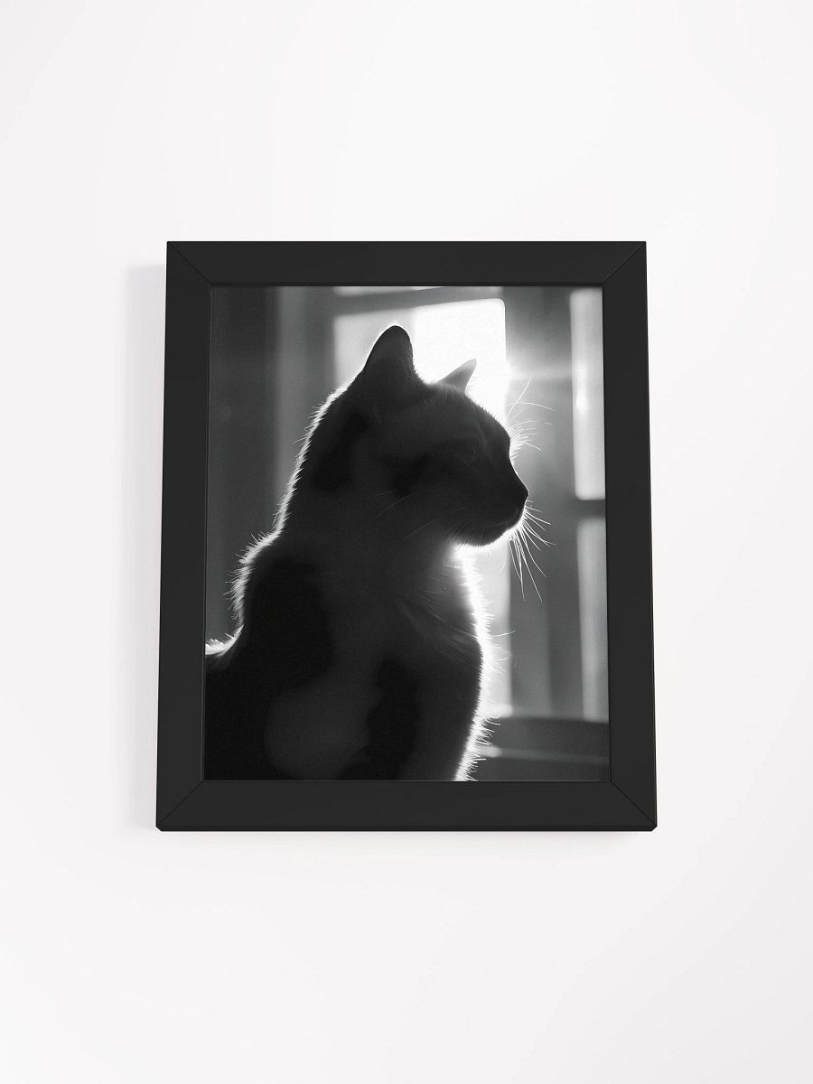 Silhouette Whiskers: Framed Cat Poster product image (2)