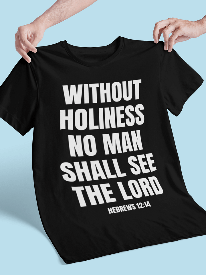 Without Holiness No Man Shall See The Lord Hebrews 12:14 T-Shirt product image (1)