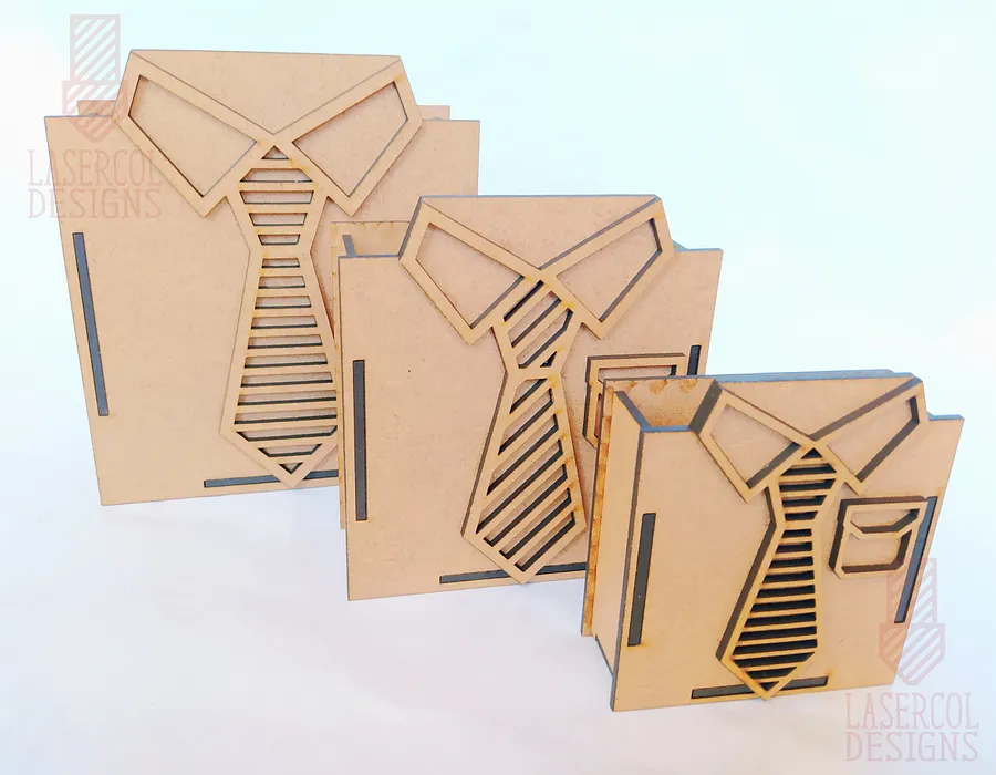 Father's Day Gift Box (Four Sizes) - Laser Cut Files product image (8)