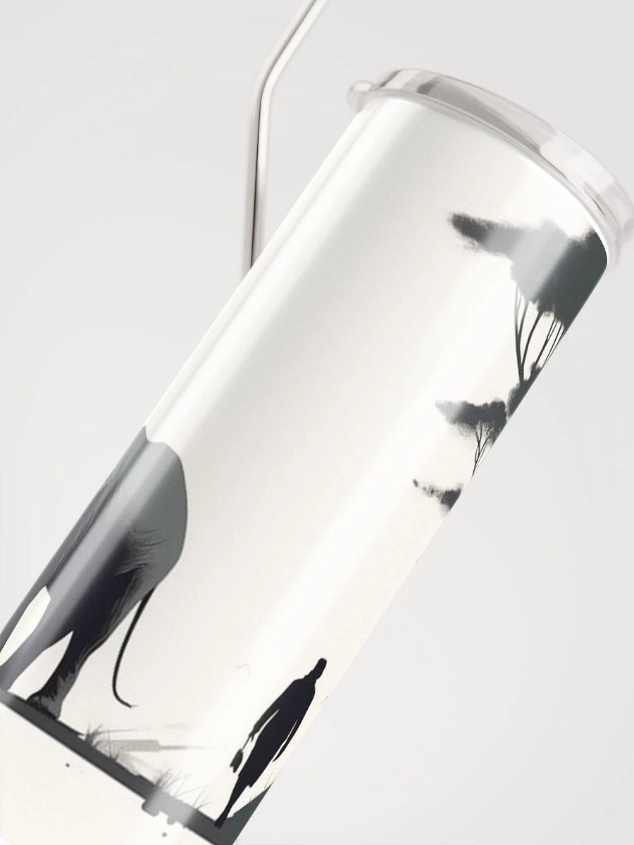 Monochrome Stainless Steel Water Bottle - Elephant product image (5)