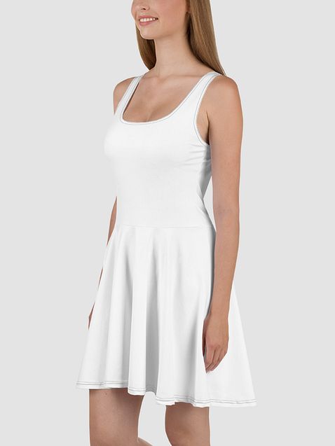 Photo showing All-Over Print Skater Dress