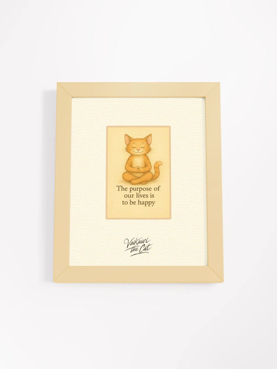 Vaikauri Cat Meditative Artprint product image (2)