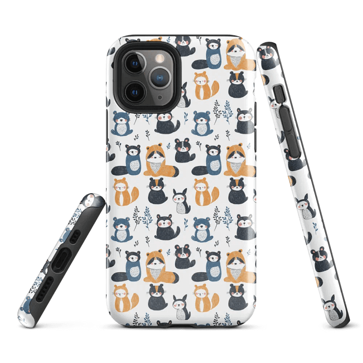 Cute Woodland Critters iPhone Tough Case product image (3)