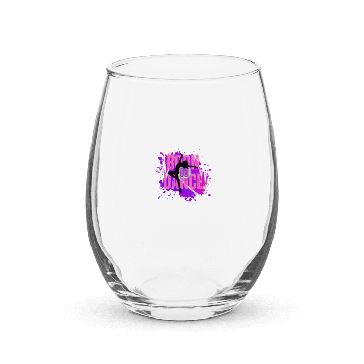 Born to Dance Her Silhouette Tiny Print Reverie Stemless Wine Glass product image (1)