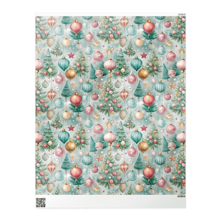 Hanging Christmas Balls Wrapping Paper product image (2)