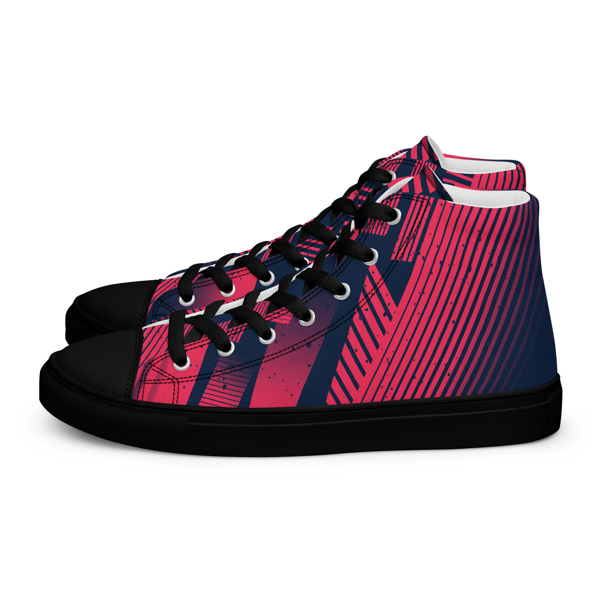 Red Stripes | Men's High Top Sneaker product image (4)