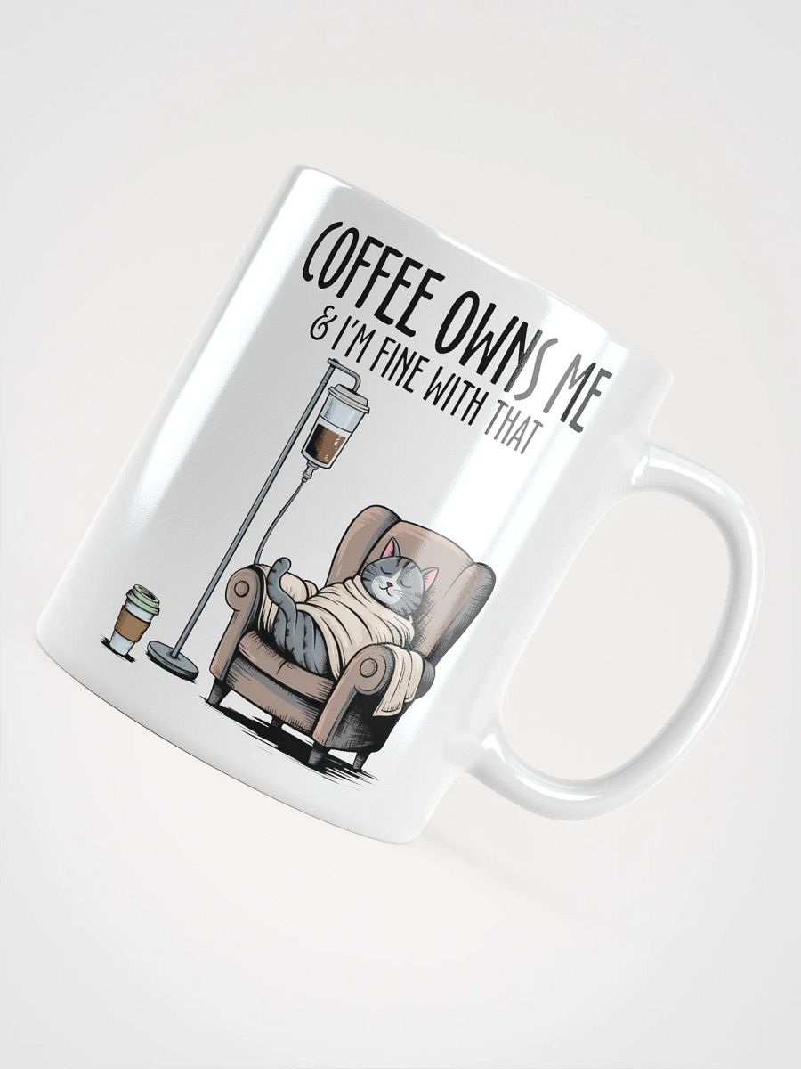 Cozy Cat Coffee Owns Me Mug product image (4)
