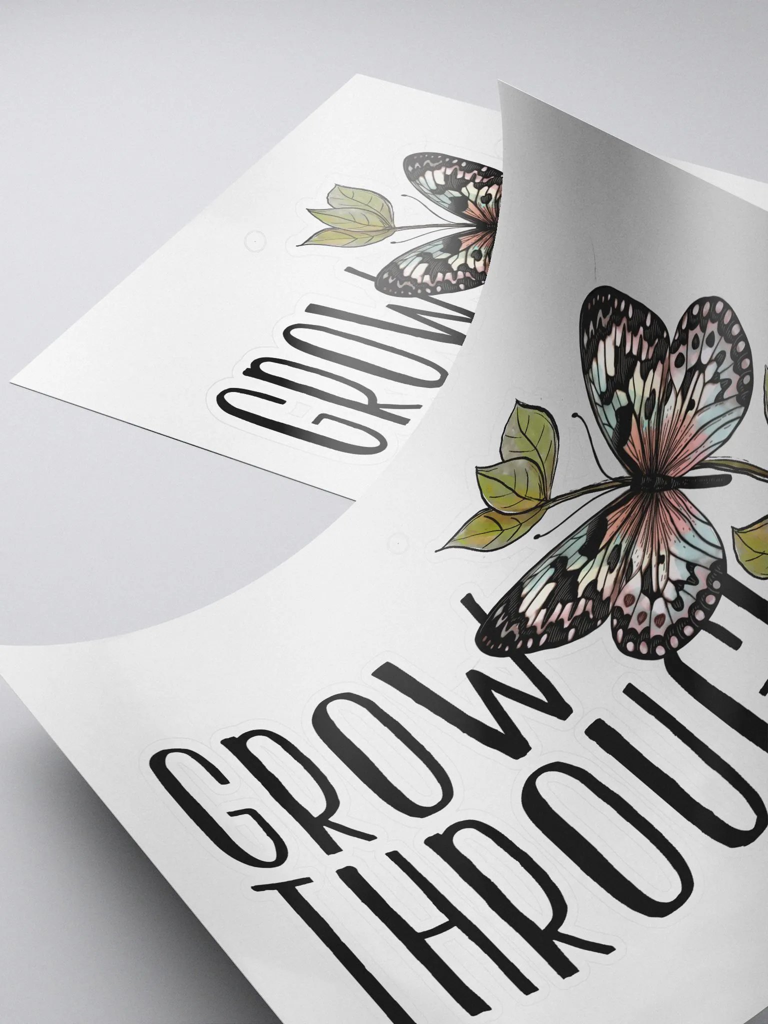 "Grow Through It" Kiss-Cut Sticker product image (4)