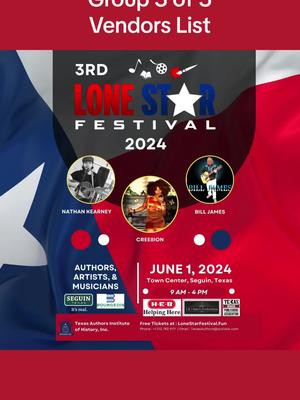 #Line #Star #Festival 2024 group 3 of vendors @City of Seguin TX 