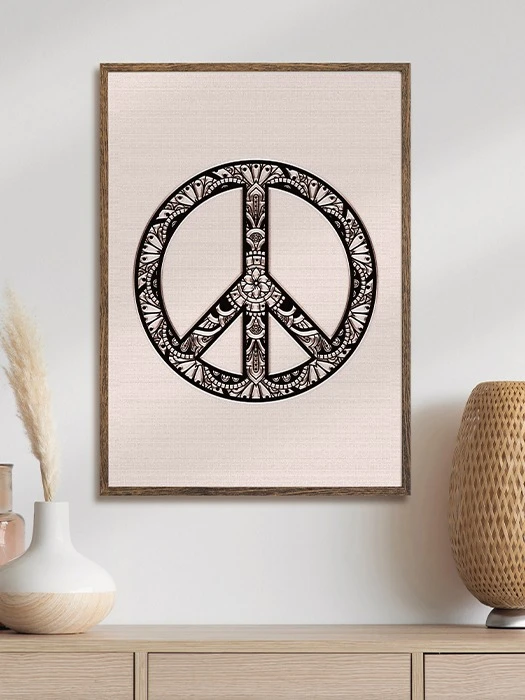 Hippy Peace Parchment Poster product image (7)