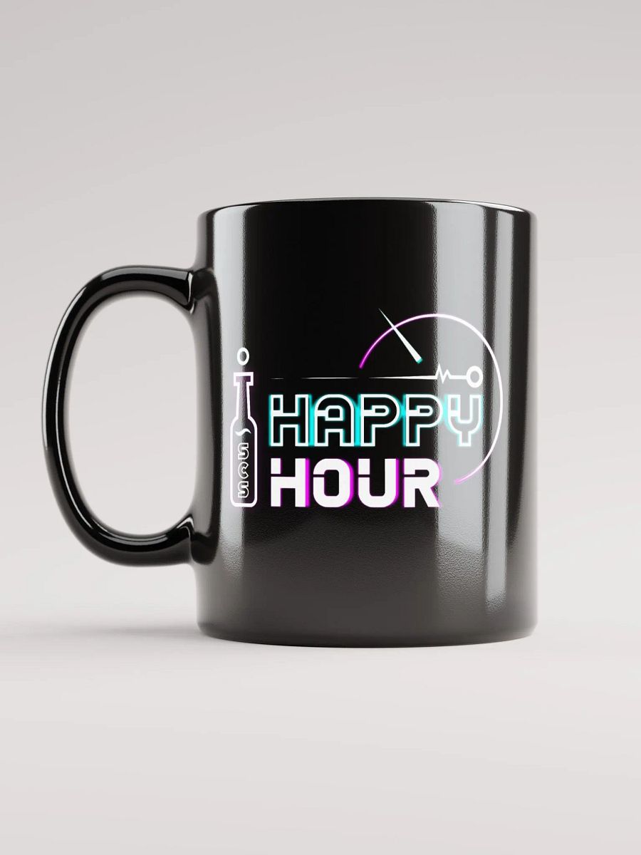 HAPPY HOUR BLACK GLOSSY MUG product image (6)