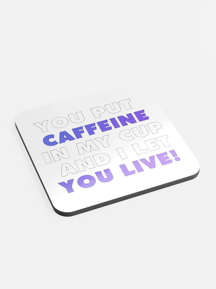 Give Caffeine Cork Coaster product image (2)