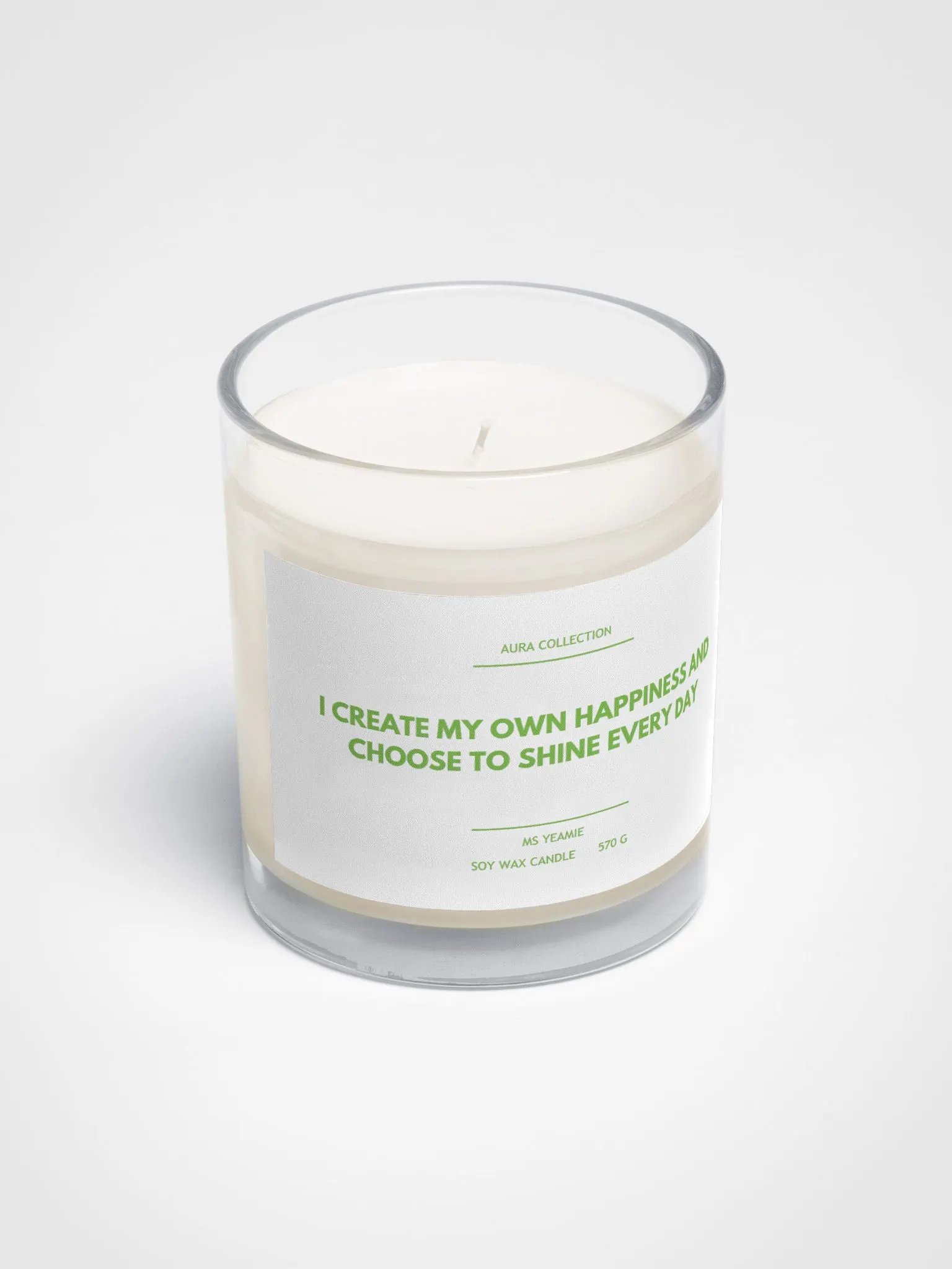 AURA COLLECTION Soy Wax Candle: Create Your Own Happiness product image (2)