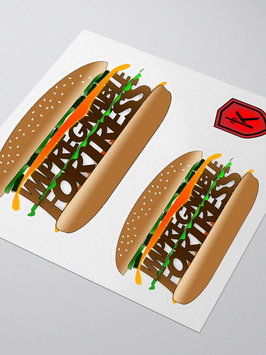 Impregnable Fortress Burger Kiss-Cut Stickers product image (3)