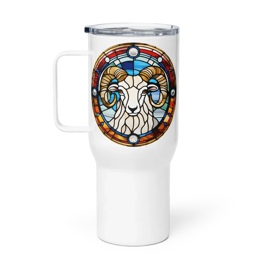 Spiritual Aries - Unique Travel Mug Design - Circle Energy product image (1)