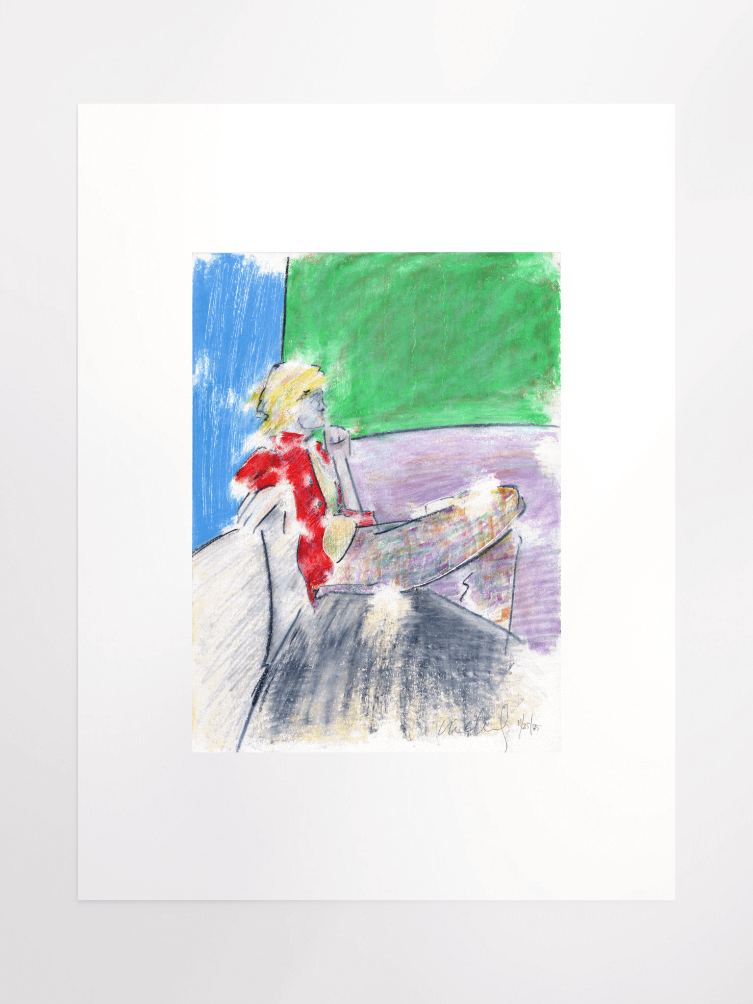 Woman in a Red Shirt 11.25.85 print product image (2)