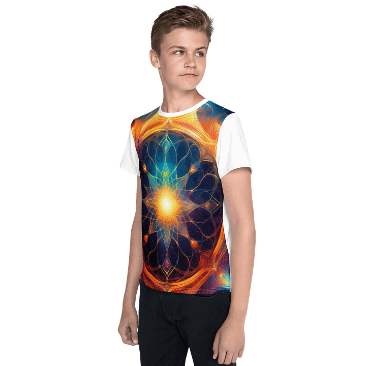 Youth Crew Neck T-Shirt bright cosmos product image (2)