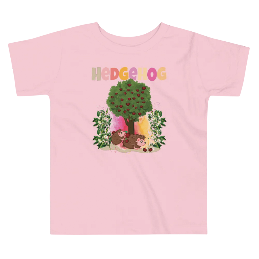 Hedgehog Cute Colorful Funny Bella +Canvas Toddler T-Shirt – Fun Gift for Kids product image (4)
