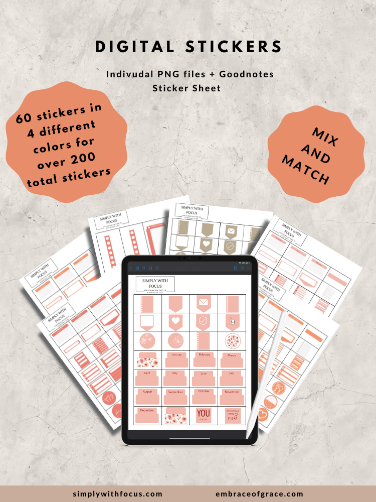 Pink Floral Digital Planner- Elegant, Accessible, and Faith-Inspired product image (6)