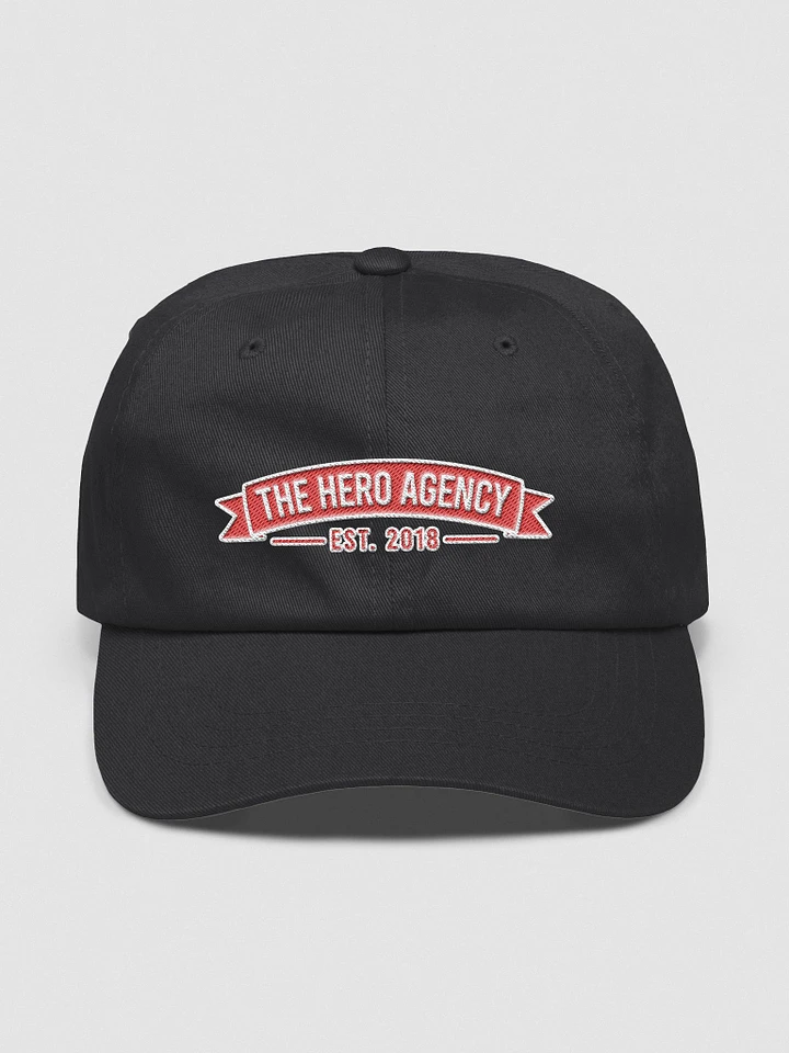 The Hero Agency - Dad Cap (Red/White Banner) product image (1)
