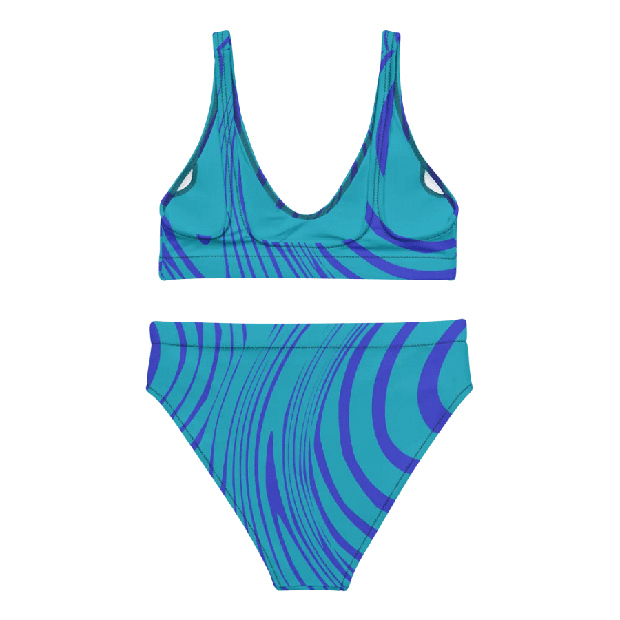 Ocean Vortex High Waited Bikini Set product image (6)