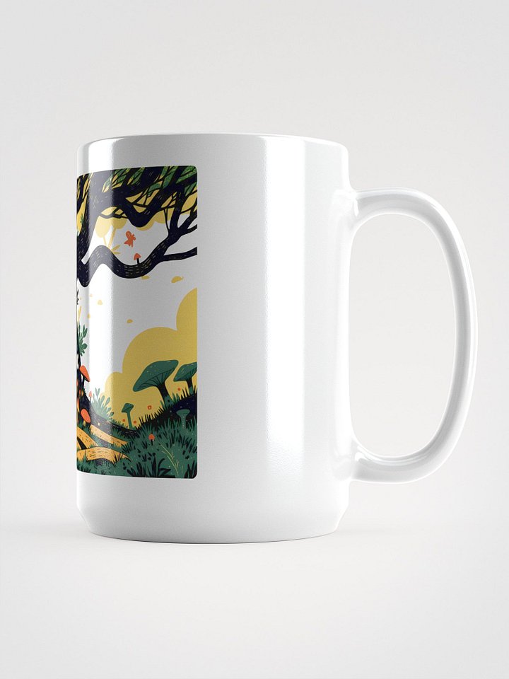 Symbiotic Nature - Tree & Mushroom Ecosystem Glossy Mug product image (1)