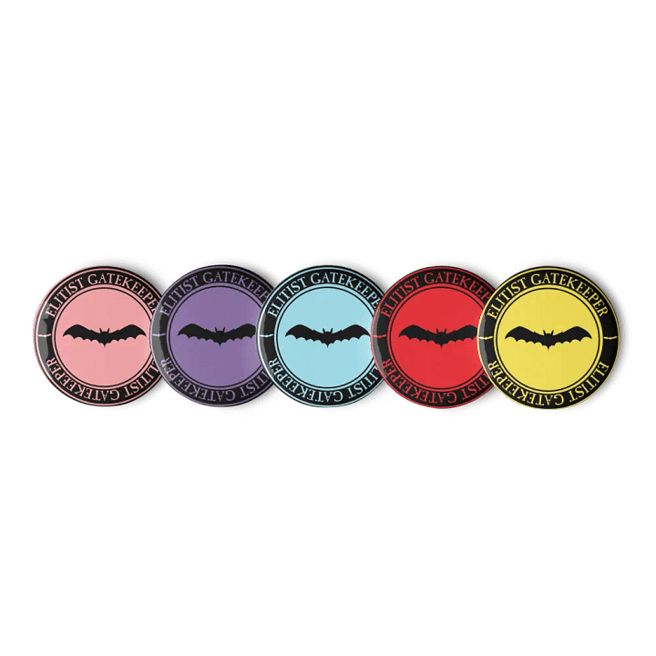 Elitist Gatekeeper Pins Colors (set of 5) product image (2)