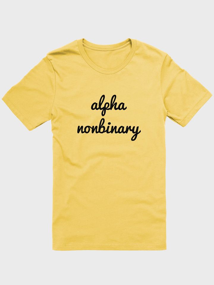 alpha nonbinary t-shirt product image (1)