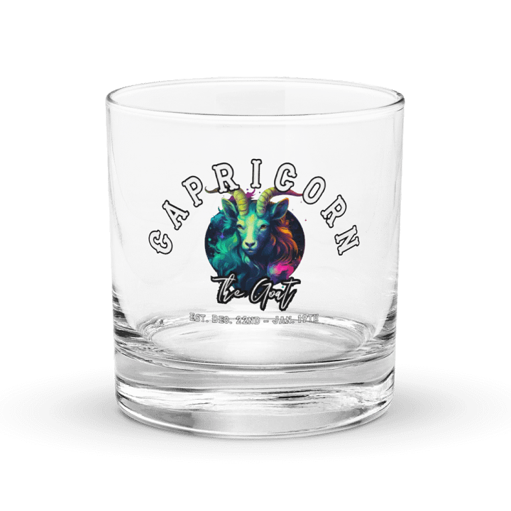 Capricorn - Zodiac Rocks Glass product image (1)