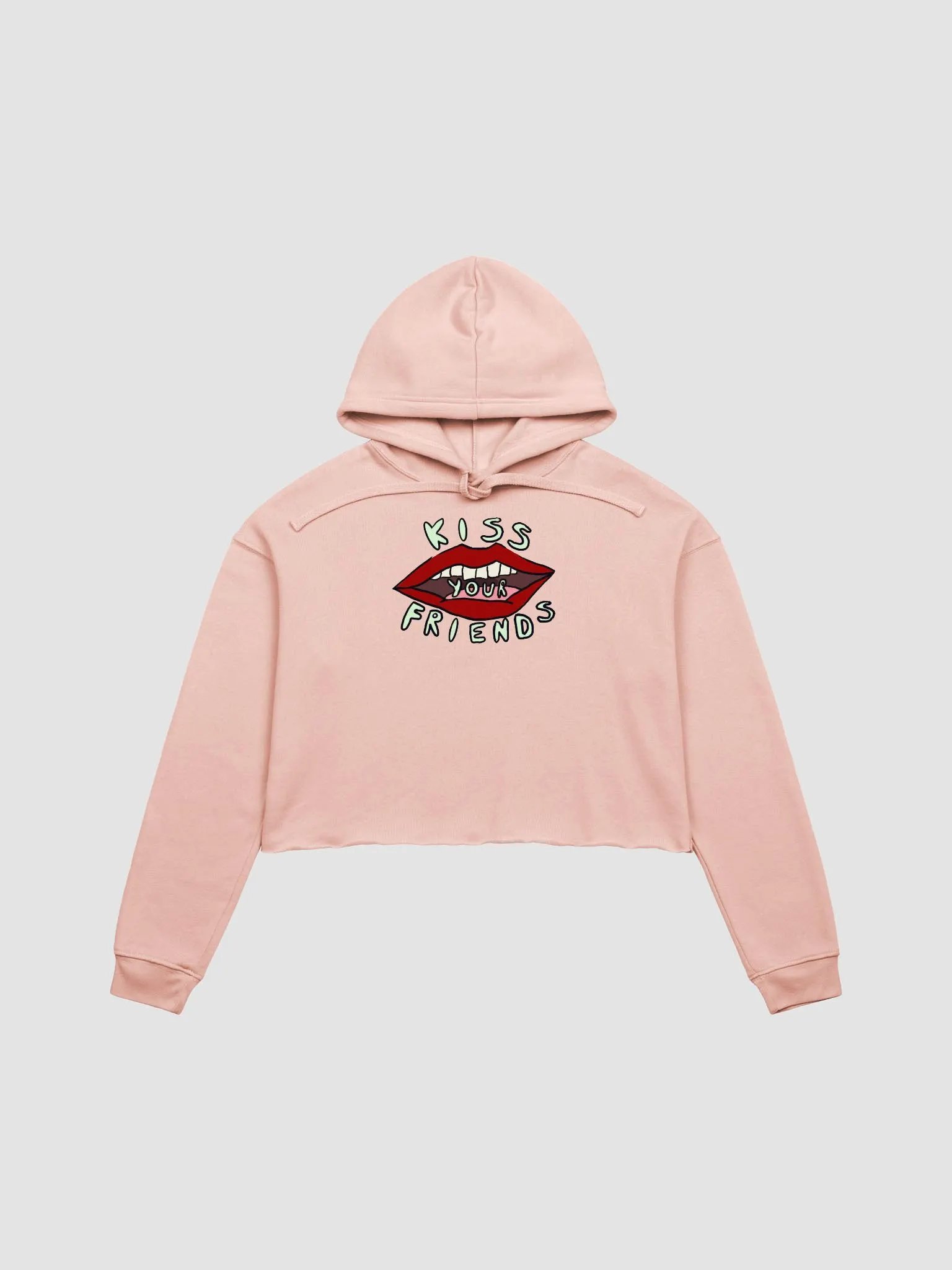 Kiss Your Friends Cropped Hoodie product image (1)