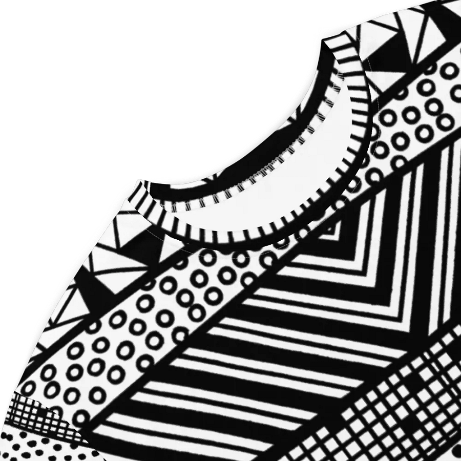 Modern pattern in black and white T-Shirt Dress product image (5)