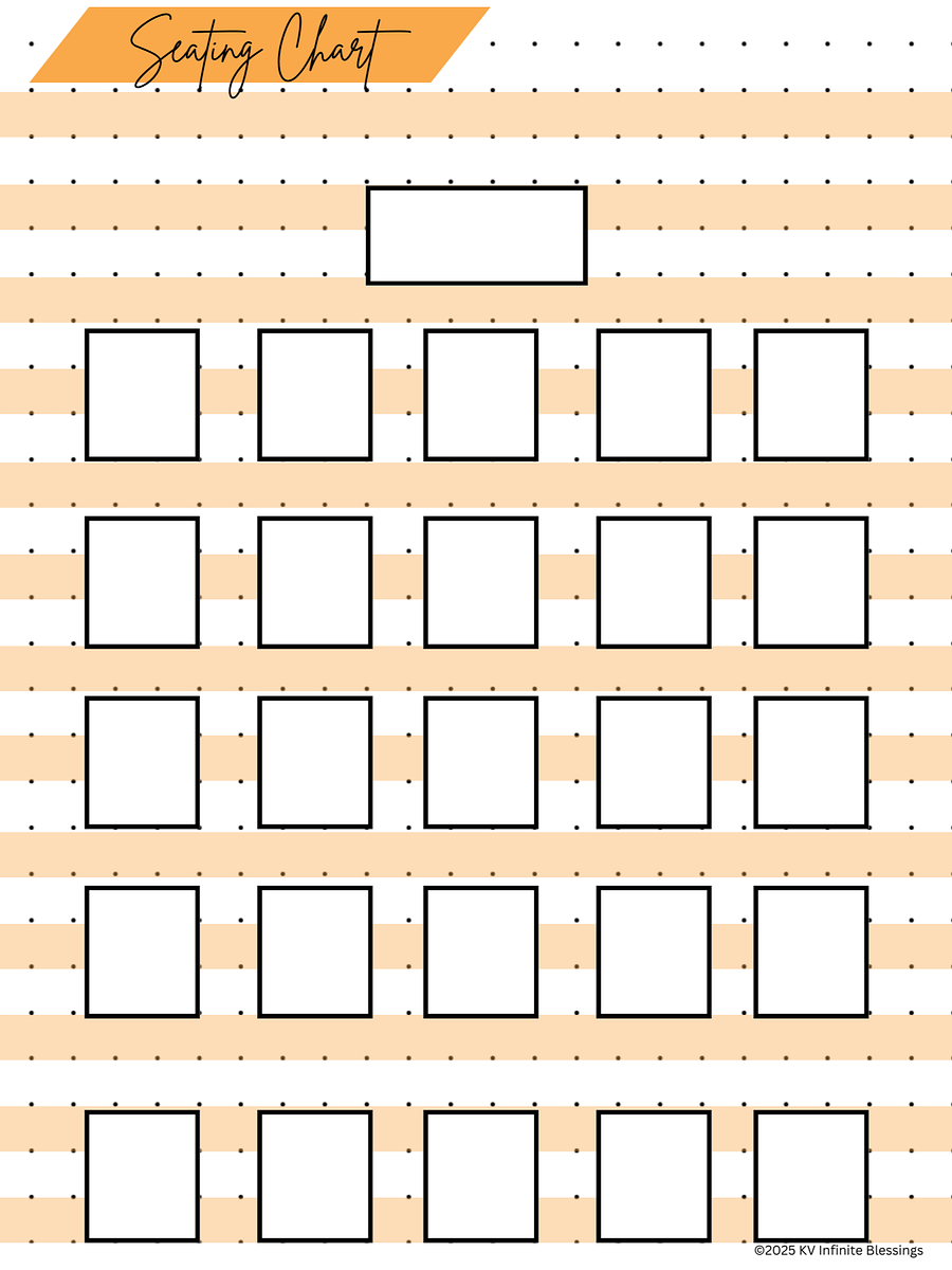 Teacher Seating Chart Organizer | Digital & Printable Bullet Journal product image (3)