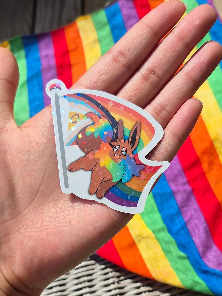 Pride Eevee Sticker product image (2)