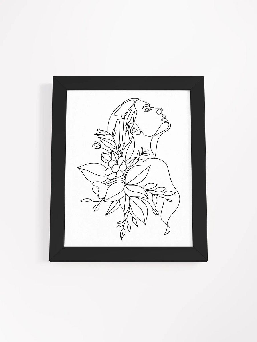 Emily - Framed High-Quality Matte Poster - Woman Line Art Print product image (9)
