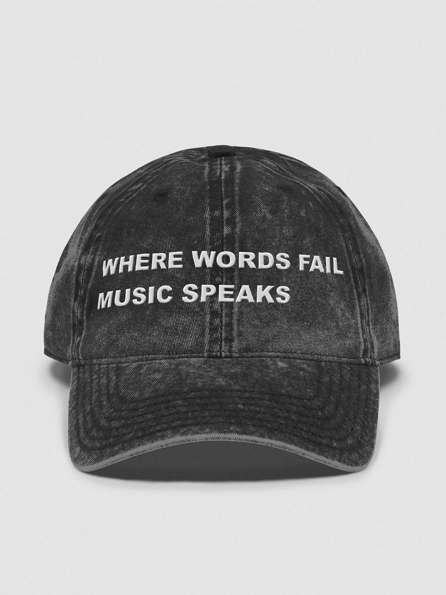 MUSIC SPEAKS DADS CAP product image (1)