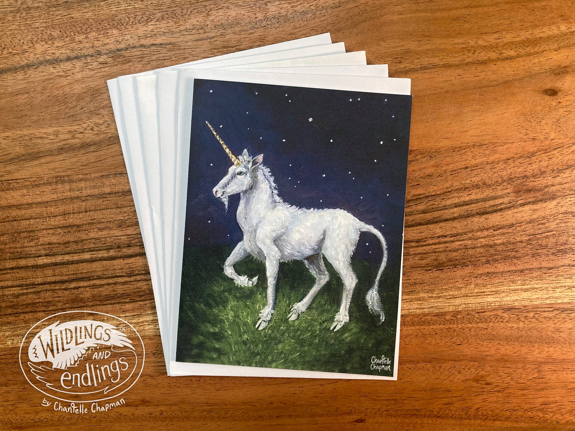 Unicorn - Set of 5 A2 Notecards with Envelopes product image (1)