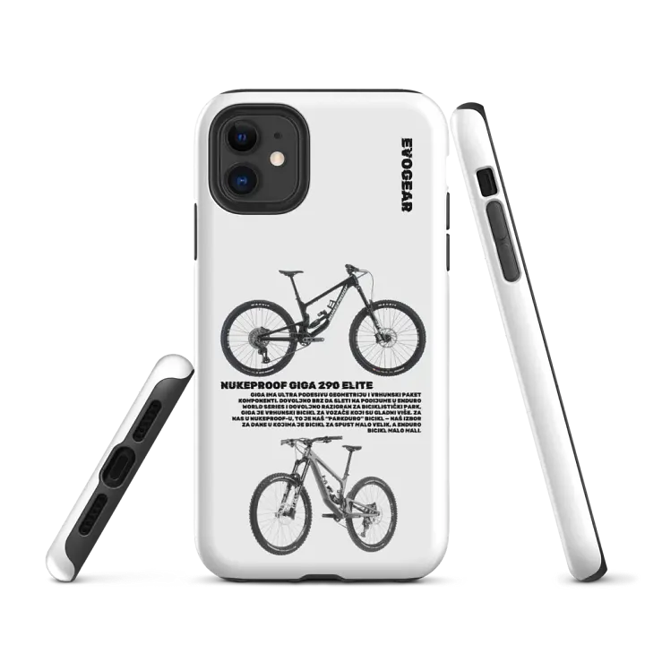 White Giga 290 Elite iPhone Case product image (1)