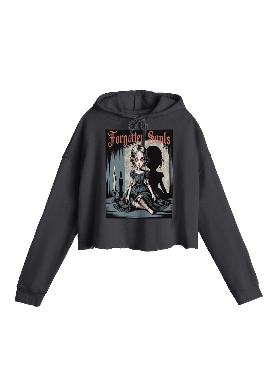 Midnight Veil Designs Gothic Women's Cropped Hoodie - Black, Sizes S-2XL product image (1)