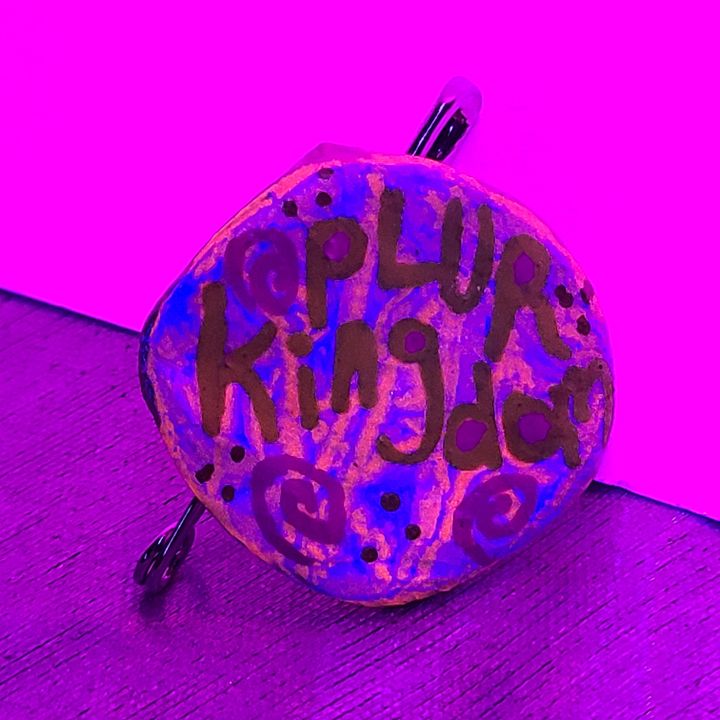 PLUR Kingdom Bottle Cap Pin product image (1)