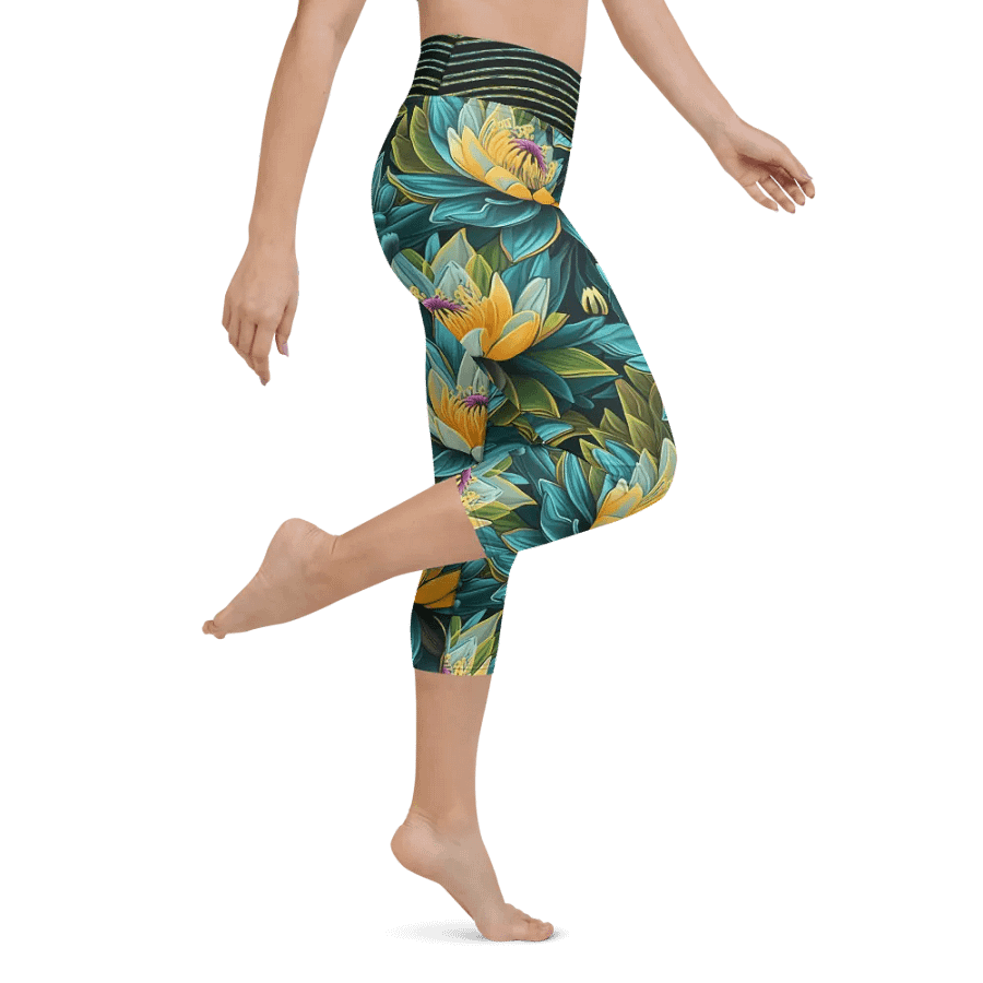 Lotus blue yoga leggings product image (9)
