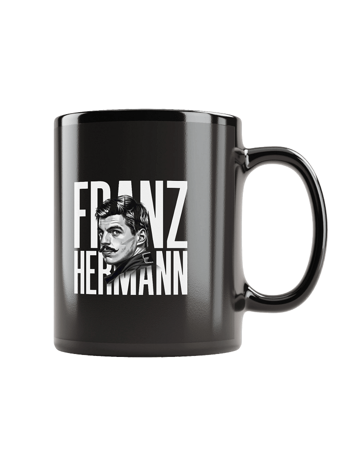 Franz Hermann Max Verstappen Meme Mug - F1 Nürburgring Legend Black & White Art product image (1)